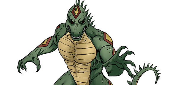 "Talons" Lizardman Enamel Pin
